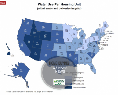 NAHB News - LA Least Affordable Market, Water Consumption, 5000+ Sq Homes Decline